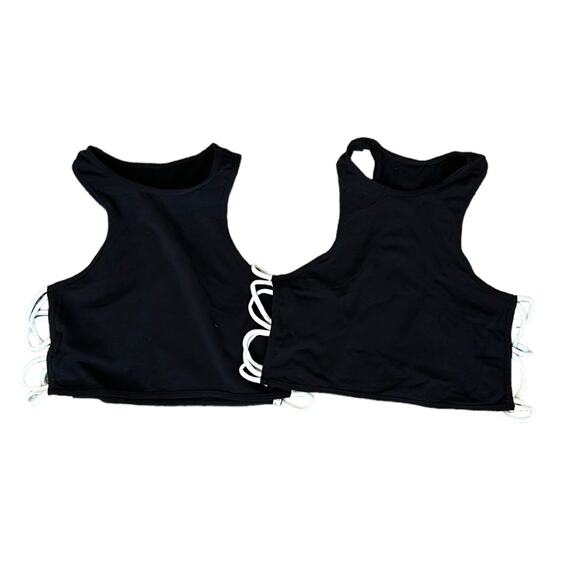 Free People Intimately Side Cross Racerback Bra bundle of 2 Black, Women’s XS/S - Picture 2 of 5